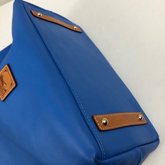 DOONEY & BOURKE Blue Leather Hobo Bag McKENZIE w/Wallet and Keychain - Picture 11 of 13